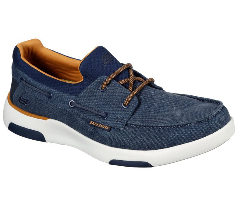 Skechers Bellinger - Garmo - Mens Slip On Shoes Navy [AU-ZX6034]